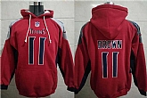 Nike Titans 11 A.j. Brown Red All Stitched Pullover Hoodie,baseball caps,new era cap wholesale,wholesale hats
